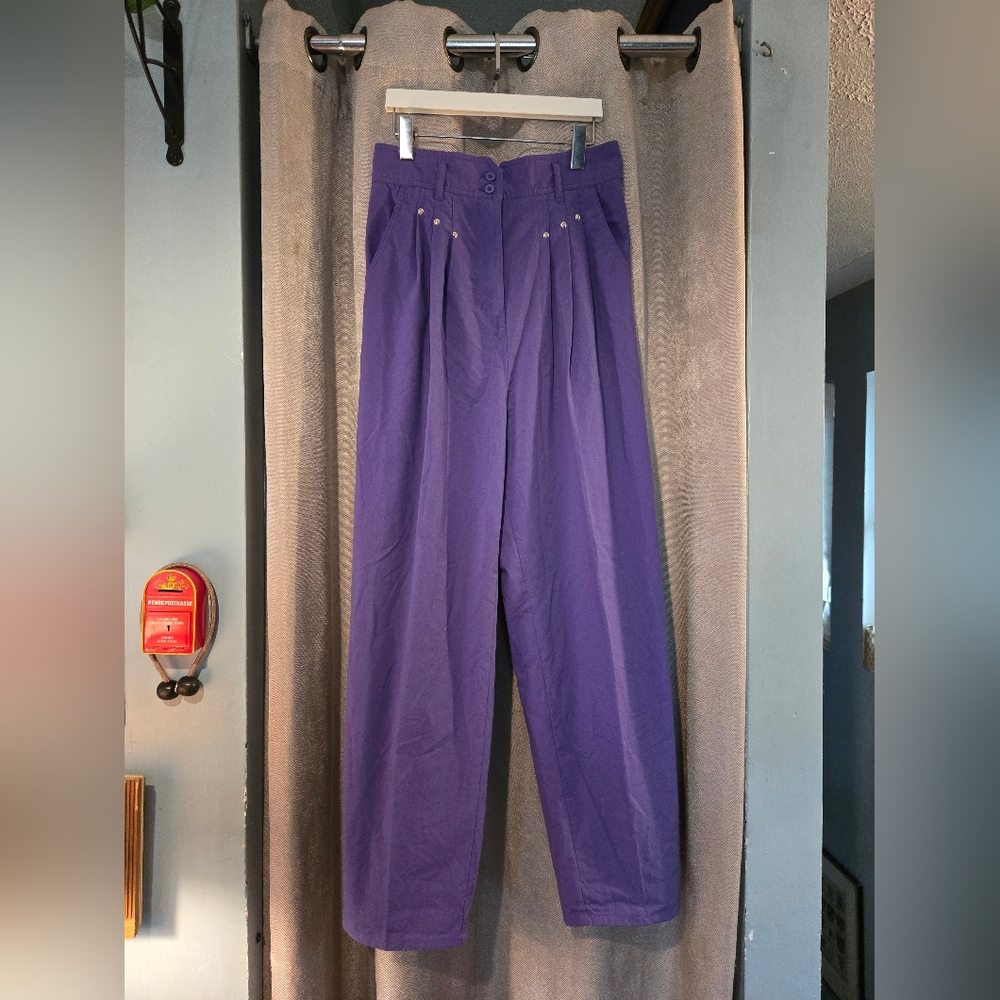 ⭐️Vintage BBW Sport Purple Pleaded Pants⭐️